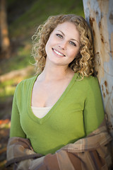 Image showing Pretty Young Smiling Woman Portrait