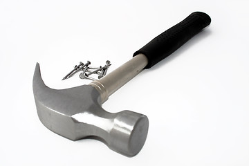 Image showing Hammer and nails #2