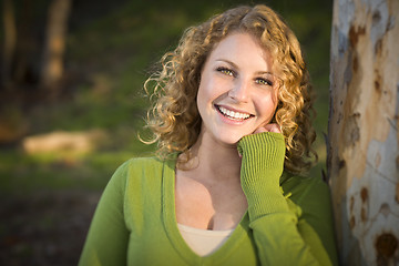 Image showing Pretty Young Smiling Woman Portrait