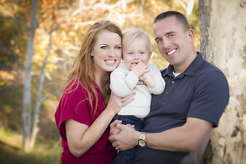 Image showing Young Attractive Parents and Child Portrait