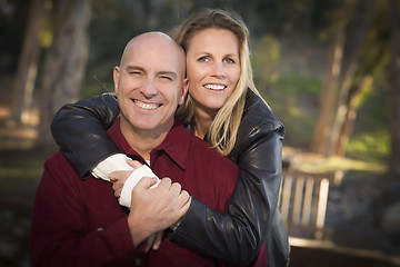 Image showing Attractive Couple Portrait in the Park