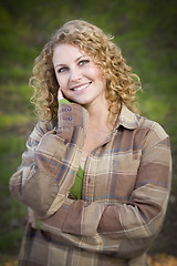 Image showing Pretty Young Smiling Woman Portrait