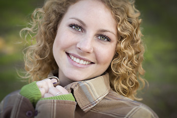 Image showing Pretty Young Smiling Woman Portrait
