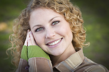 Image showing Pretty Young Smiling Woman Portrait