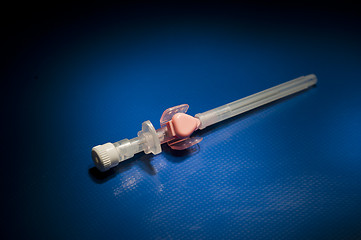 Image showing Cannula maded from plastic laying in studio