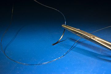 Image showing Needle waiting coming surgery on studio ground