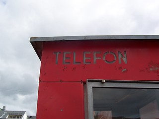 Image showing Norwegian public phonebox