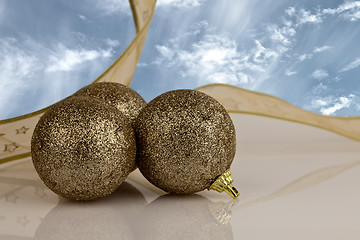 Image showing Christmas Baubles.