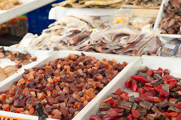 Image showing Fish on street market