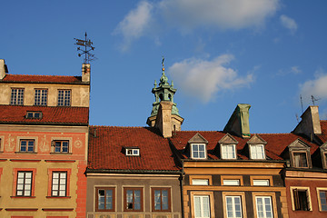 Image showing Warsaw roofs