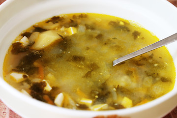 Image showing plate of soup