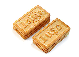 Image showing usd and euro biscuits