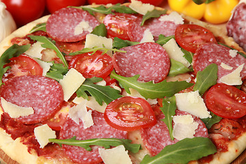 Image showing Pizza Salami