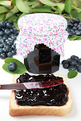 Image showing Blueberry jam