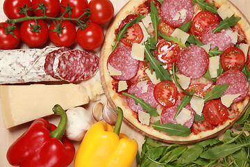 Image showing Pizza Salami