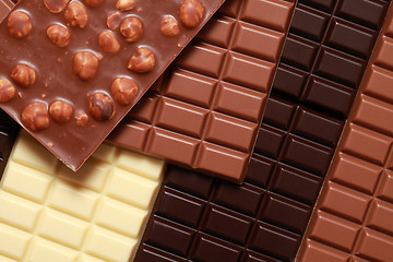 Image showing Stack of chocolate