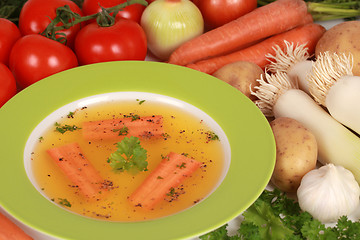 Image showing Ingredients for a broth