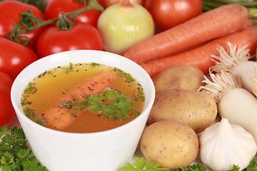 Image showing Ingredients for a broth