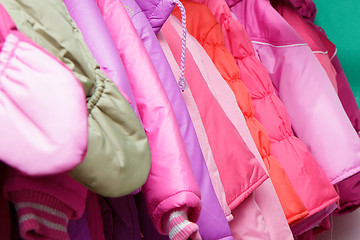 Image showing children's outerwear in store