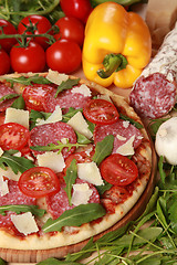 Image showing Pizza Salami