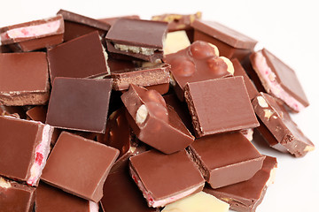 Image showing Stack of chocolate