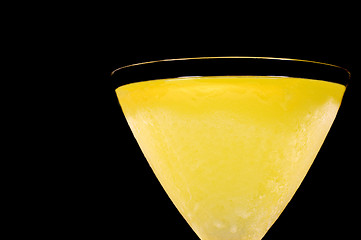 Image showing Closeup of lemoncello cocktail