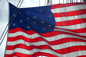 Image showing Nautical American Flag