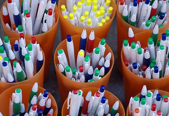 Image showing colorful pens