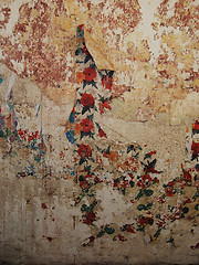 Image showing Old grungy room wall
