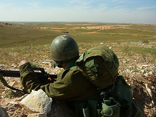 Image showing Israeli soldier