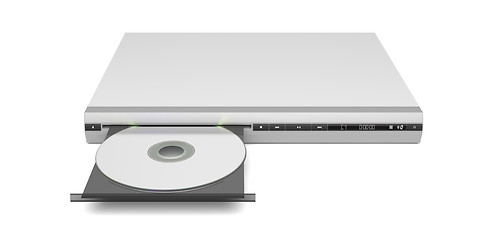 Image showing Front view of disc player