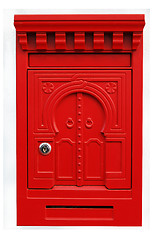 Image showing Red Mailbox front isolated