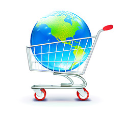 Image showing globle shopping