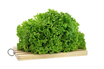 Image showing lettuce on a cutting board 