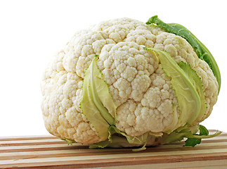Image showing cauliflower on cutting board