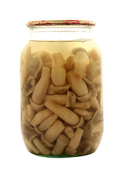 Image showing sealed jar with mushrooms