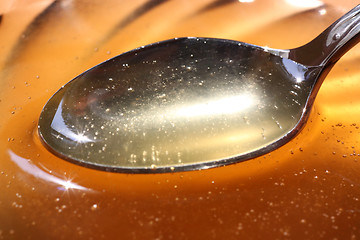 Image showing teaspoon with honey