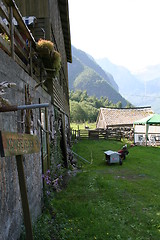 Image showing The old royal road in Norway