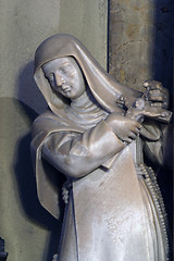 Image showing Statue of saint