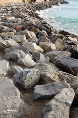Image showing Stone beach