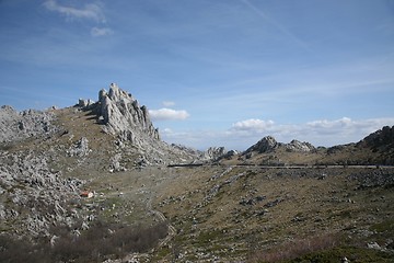 Image showing Cliff on mountain Velebit - Croatia