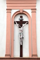 Image showing Jesus crucified on the cross