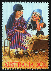 Image showing Christmas stamp