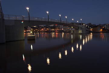 Image showing Kaldnes bridge in Tonsberg, Norway