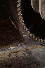 Image showing Detail of circular saw