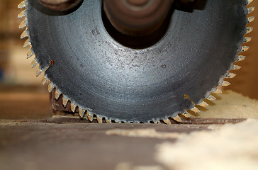 Image showing Detail of circular saw