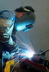 Image showing Welder at work