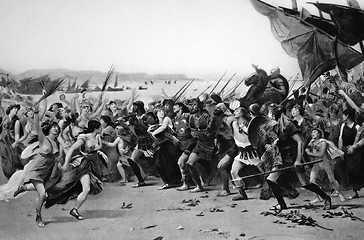 Image showing The Vanquishers of Salamis Celebrating