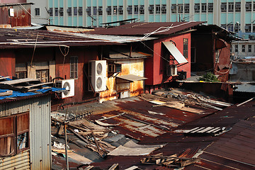 Image showing old apartment building in Hong Kong