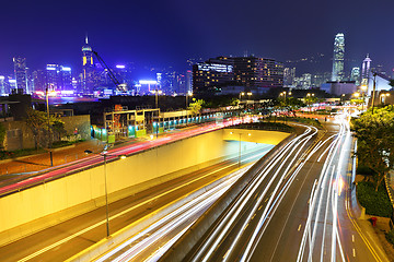 Image showing modern city at night